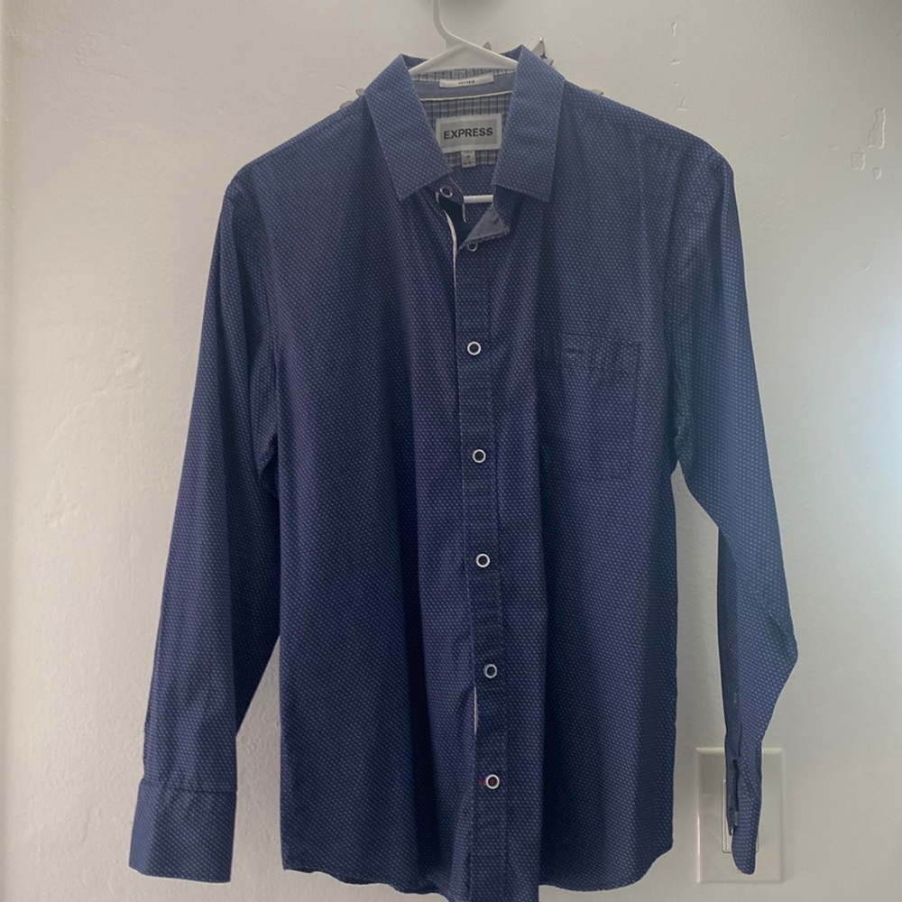 Express blue shirt , like new!